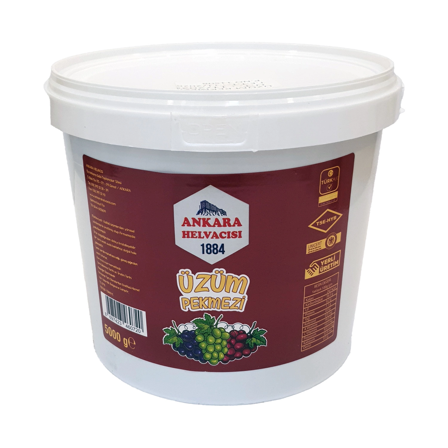 Ankara Helvacısı Üzüm Pekmezi 5 kg