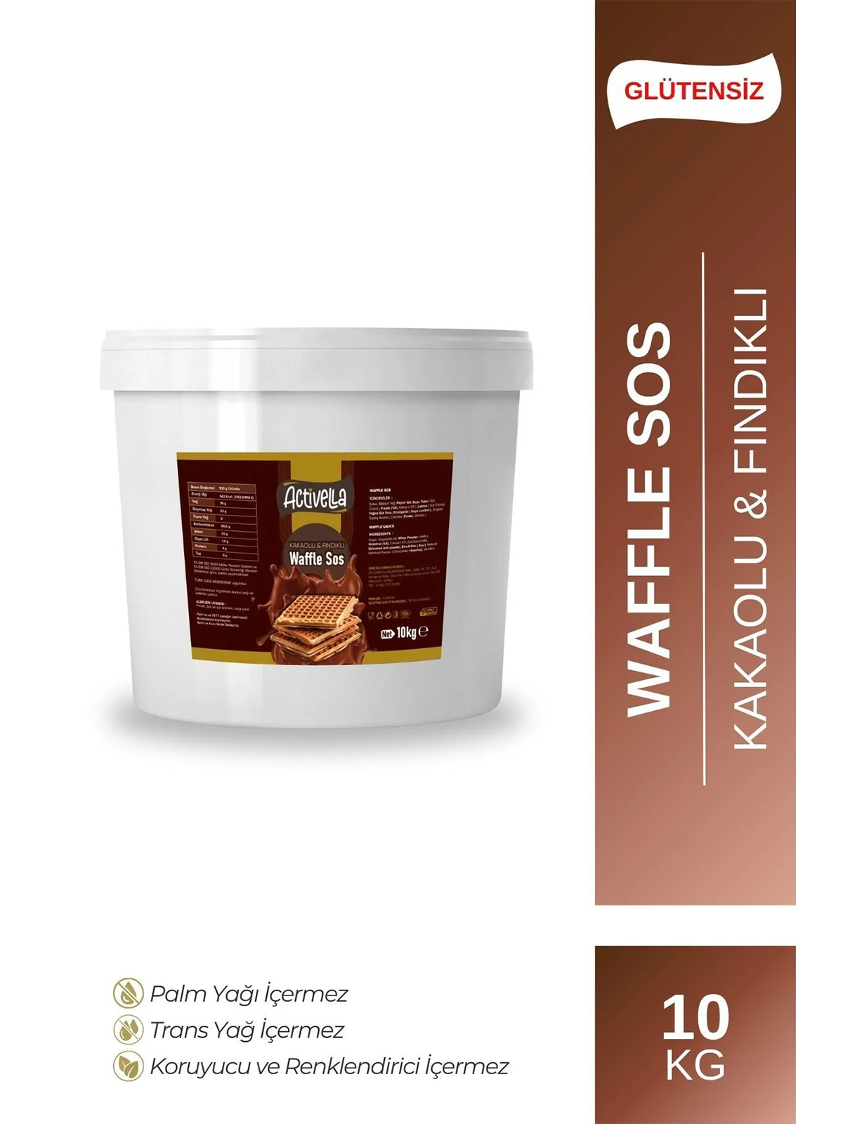 ORÇAM Activella Kakaolu ve Fındıklı Waffle Sos 10 kg