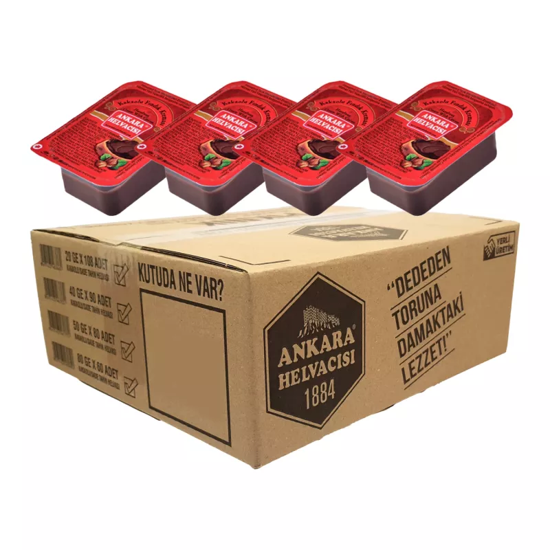 Ankara Helvacısı Kakaolu Fındık Kreması 20 g X 120 Adet (Kolisiyle)