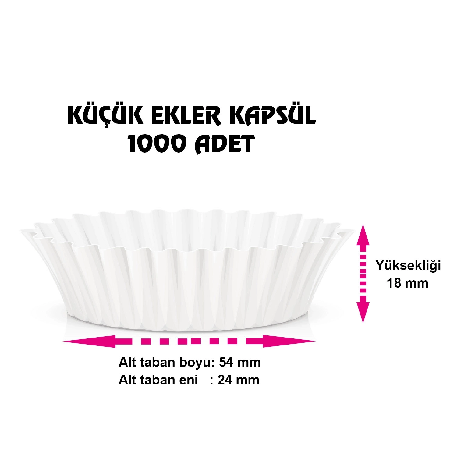 Küçük Ekler Kapsülü 1000 Adet