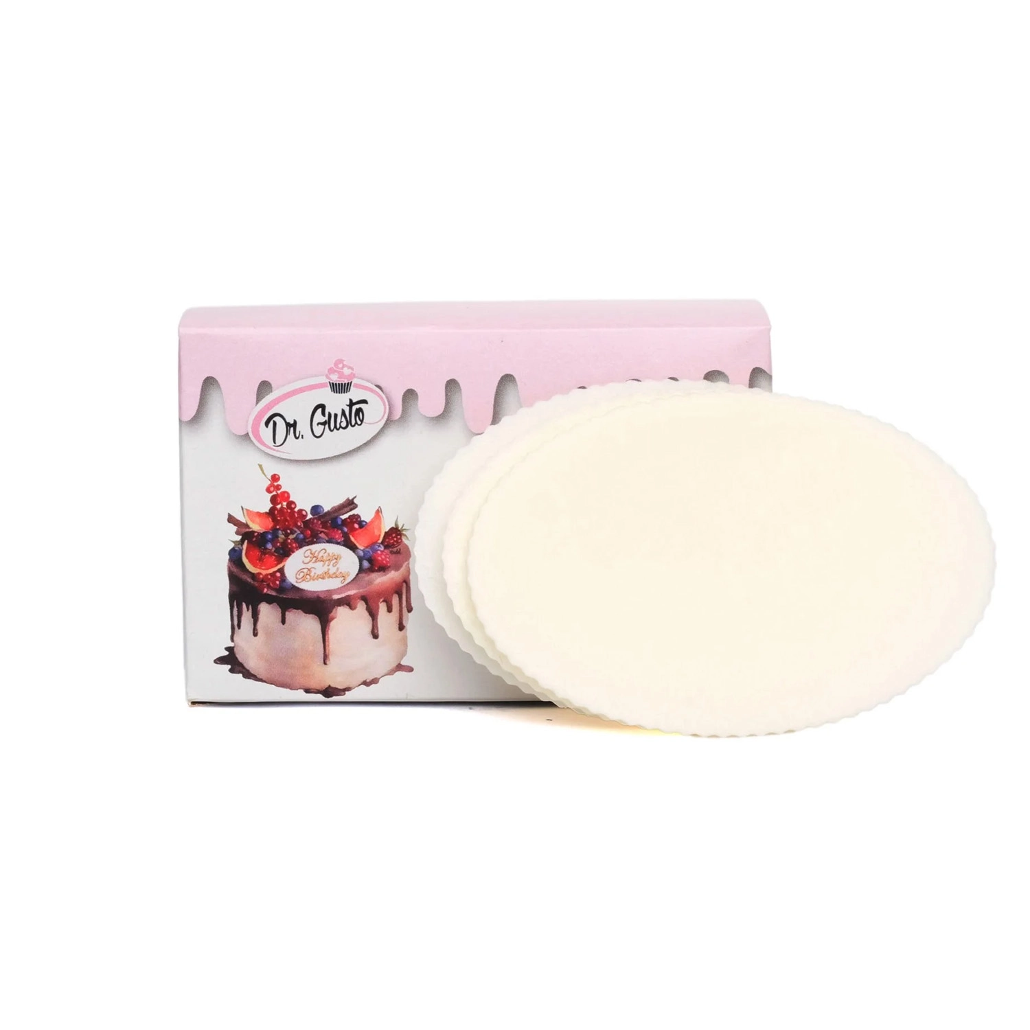 Dr. Gusto Oval Yenilebilir Gofret Yazı Plakası 8,5 x 5,5 cm 24 Adet