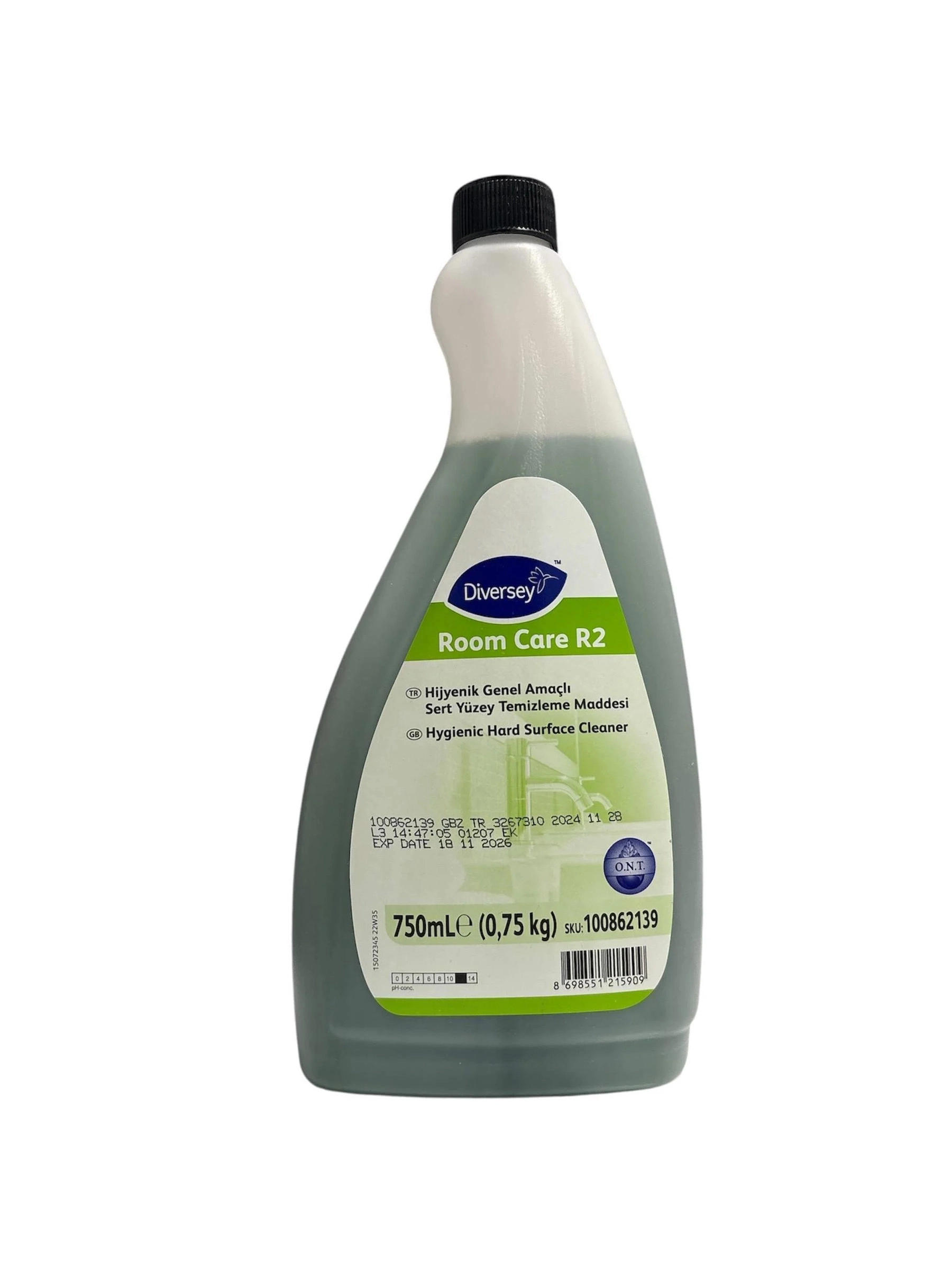 Diversey Room Care R2 Çok Amaçlı Hijyenik Yüzey Temizleyici 750 ML X 6 Adet