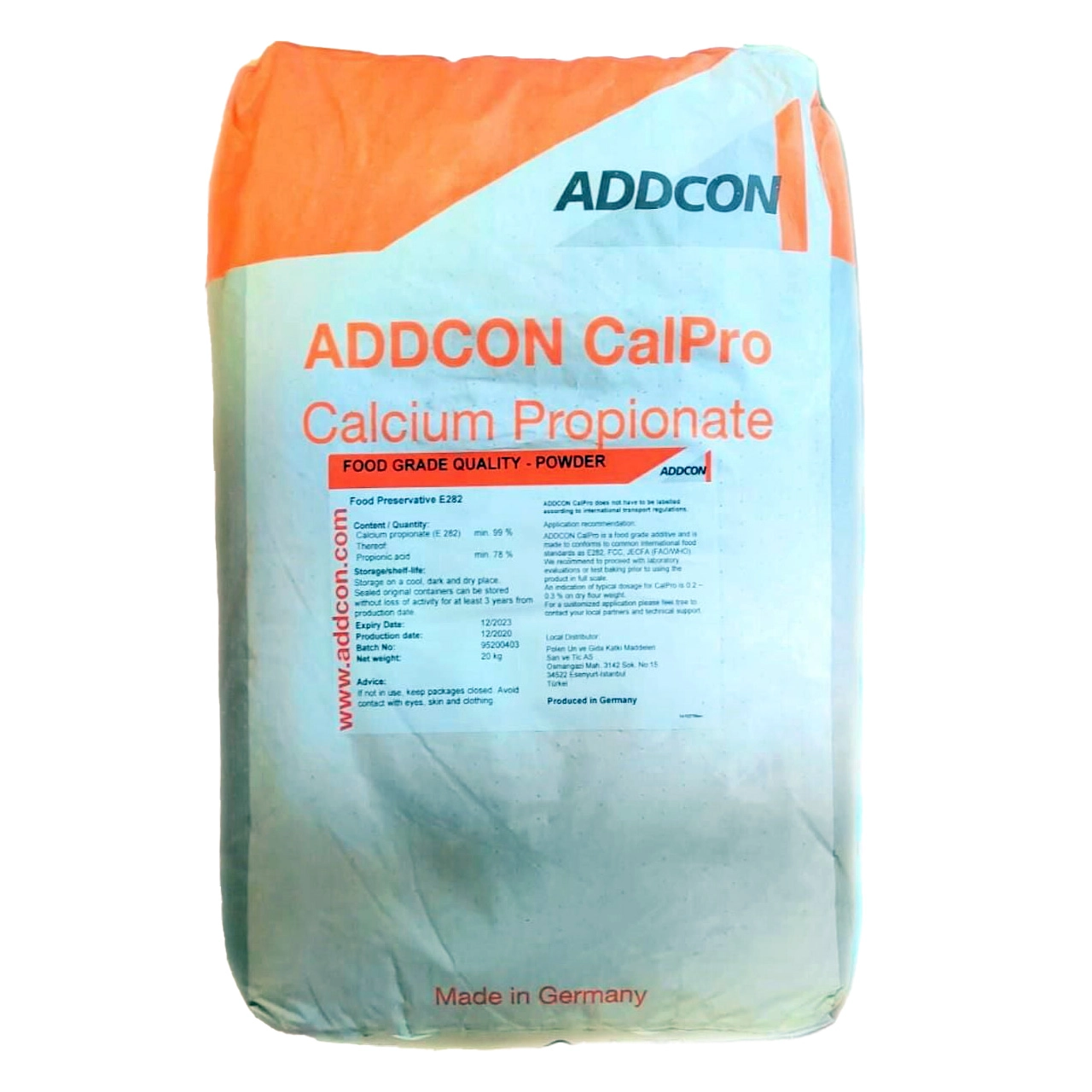 Kalsiyum Propiyonat 20 kg (Addcon CalPro Calcium Propionate)