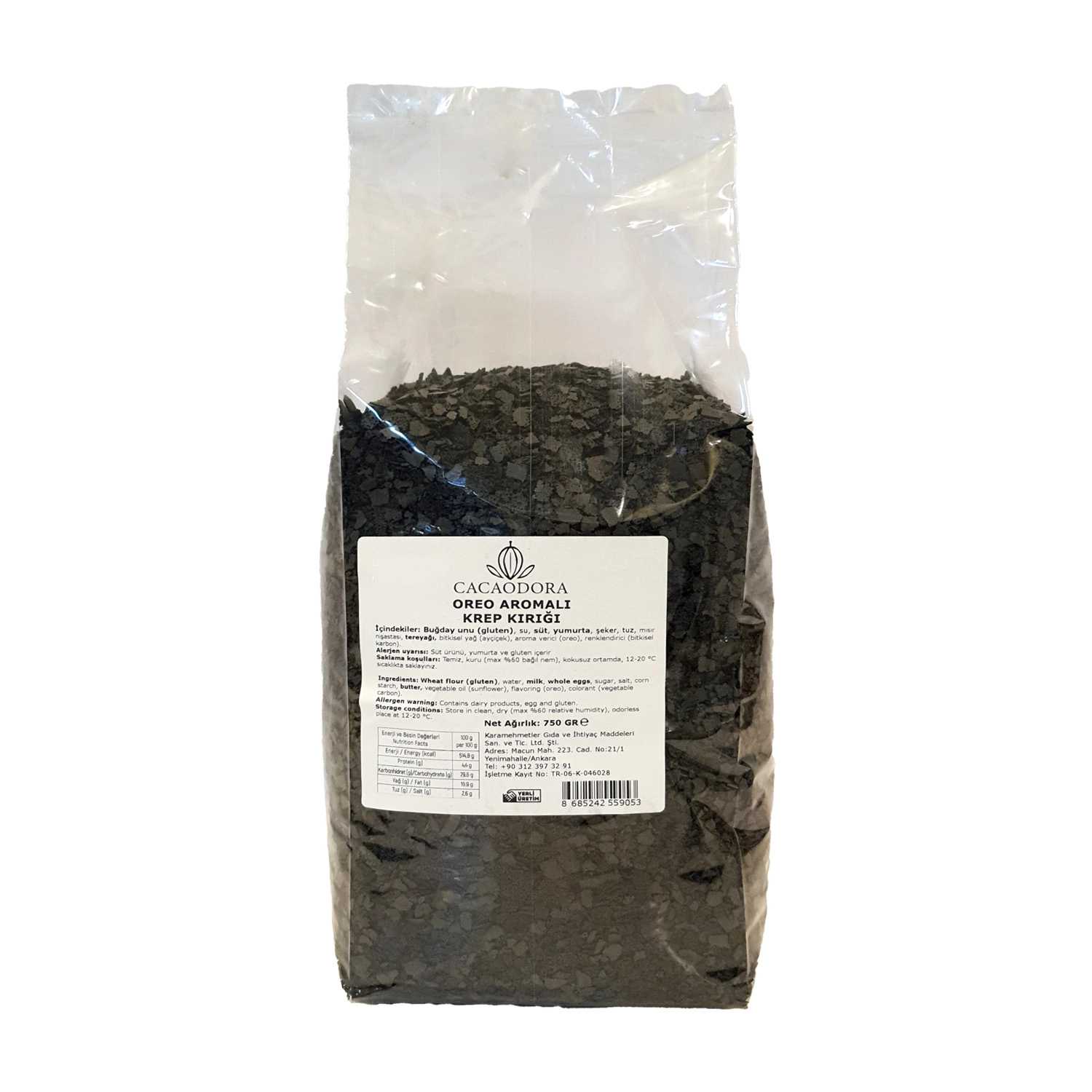 Cacaodora Oreo Aromalı Krep Kırığı 750 g