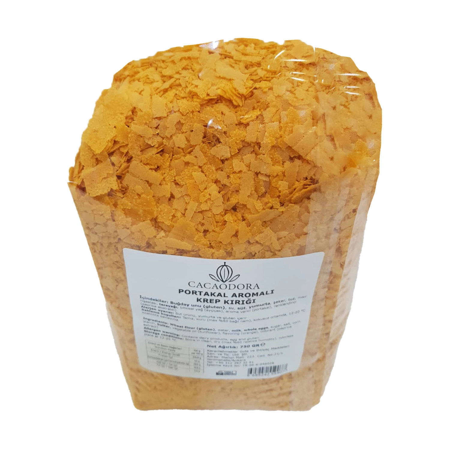 Cacaodora Portakal Aromalı Krep Kırığı 750 g