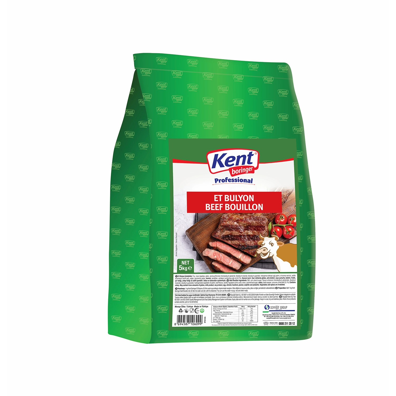 Kent Boringer Et Bulyon 5 Kg. (Folyo)