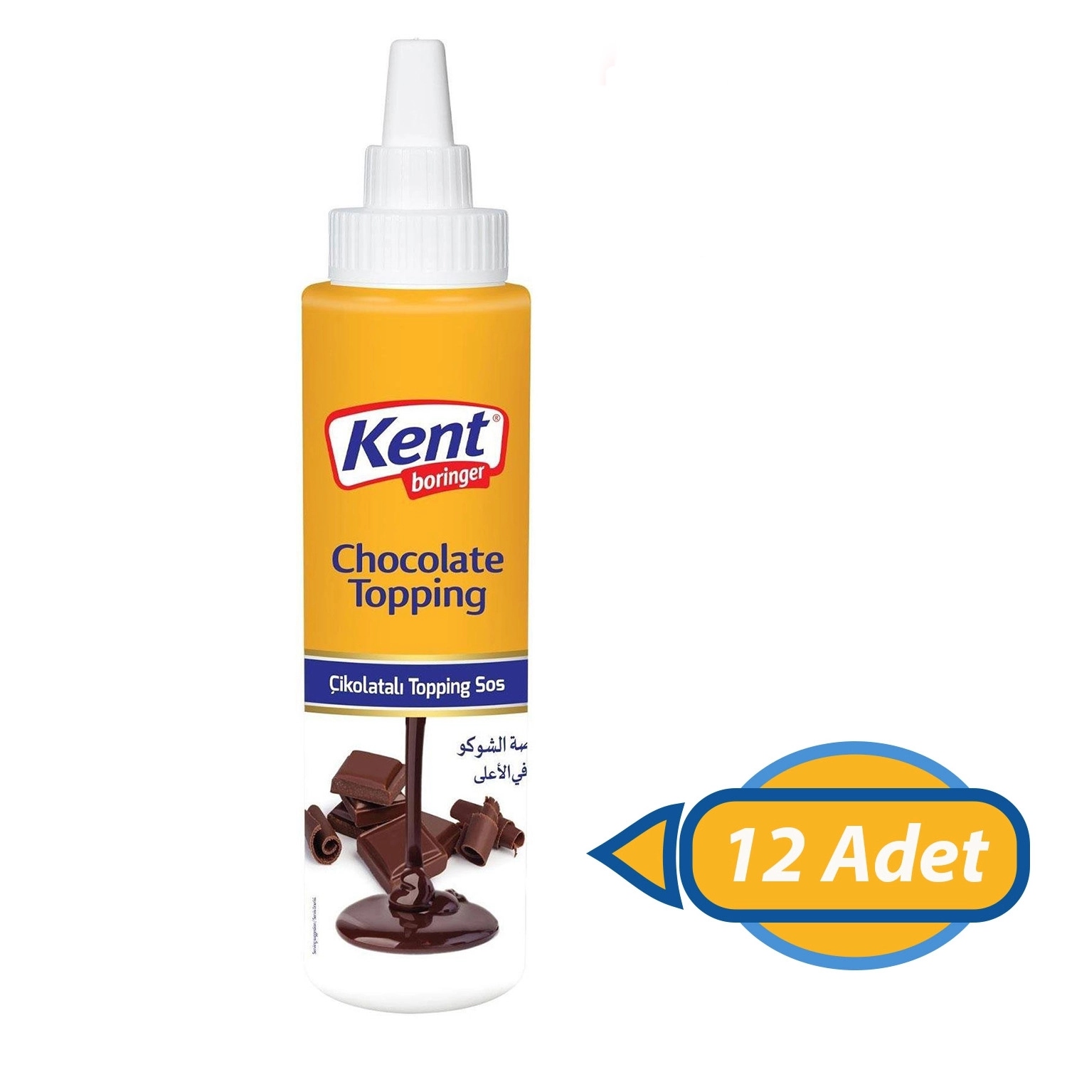 Kent Boringer Çikolatalı Topping & Dekor Sos 300g X 12 Adet
