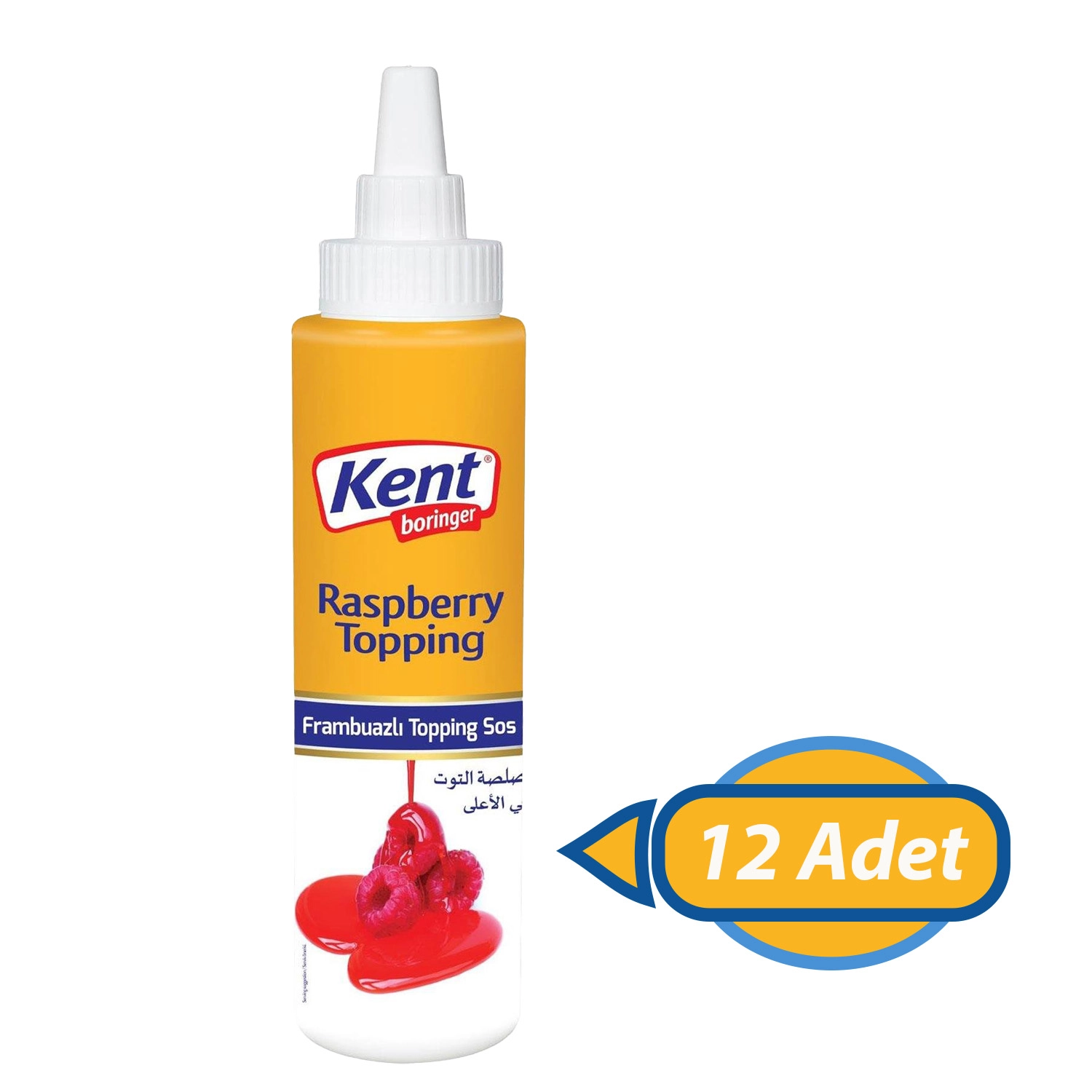 Kent Boringer Frambuazlı Topping Sos 300g X 12 Adet