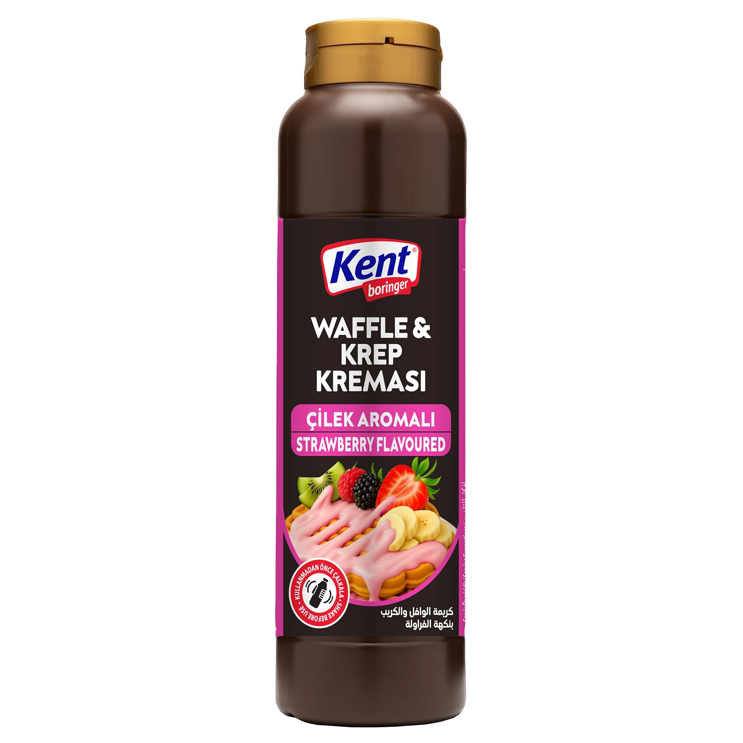 Kent Boringer Çilek Aromalı Waffle & Krep Kreması 1 L