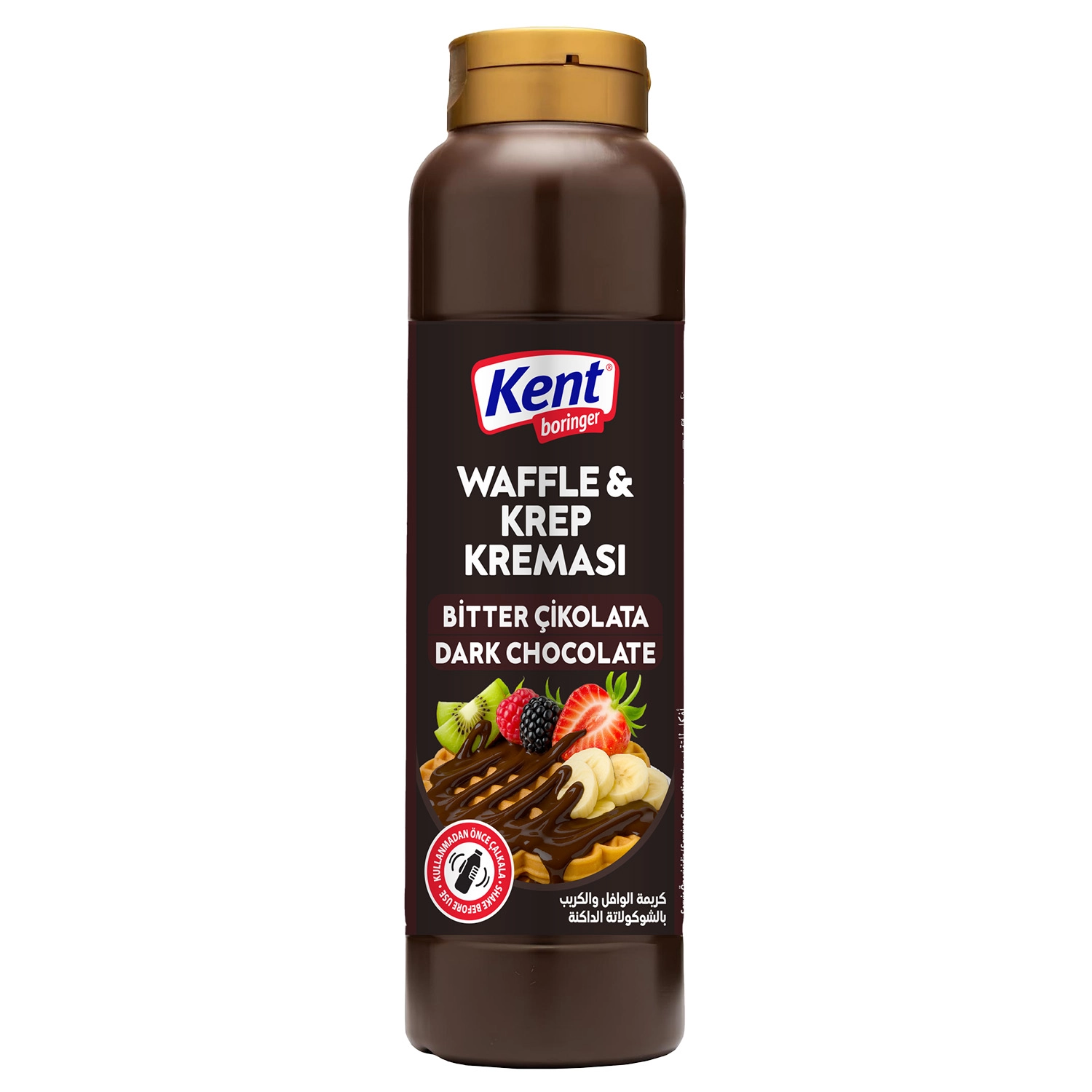 Kent Boringer Bitter Çikolatalı Waffle & Krep Kreması 1 L
