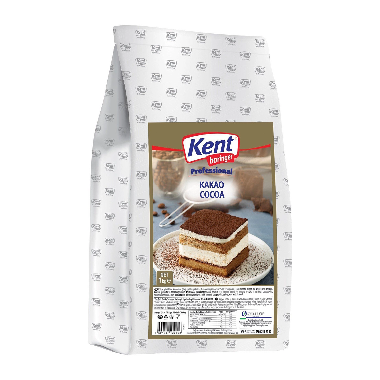 Kent Boringer Toz Kakao 1 kg