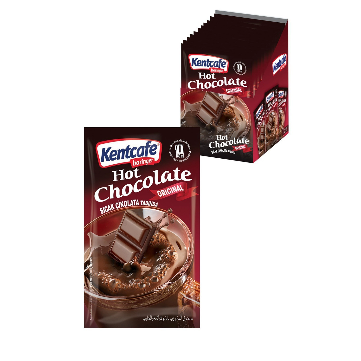 Kentcafe Sıcak Çikolata - Hot Chocolate 19 gr.*12 Adet