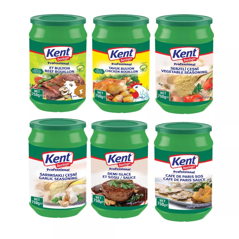Kent Boringer 6’lı Mega Mutfak Sos ve Çeşni Seti 750 g X 6 Adet