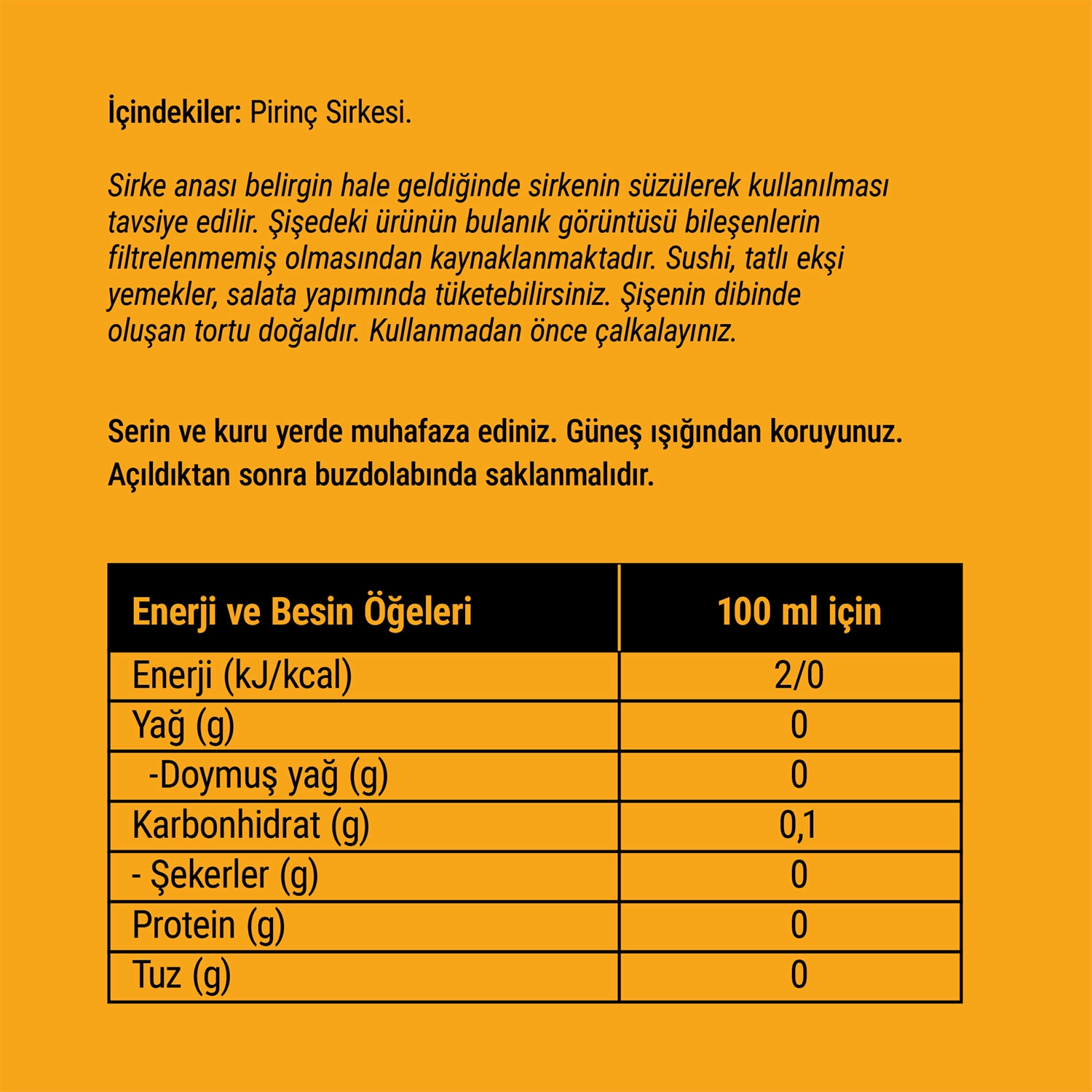 Aiko Pirinç Sirkesi 250 ml