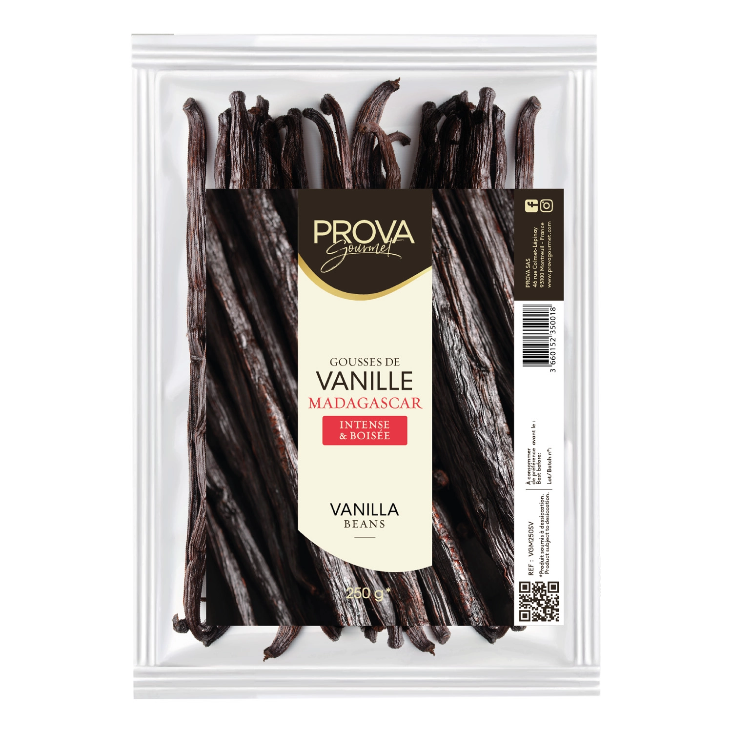 Prova Gourment Madagascar Vanilya Çubuğu 1 Kg (250g x 4 Adet)