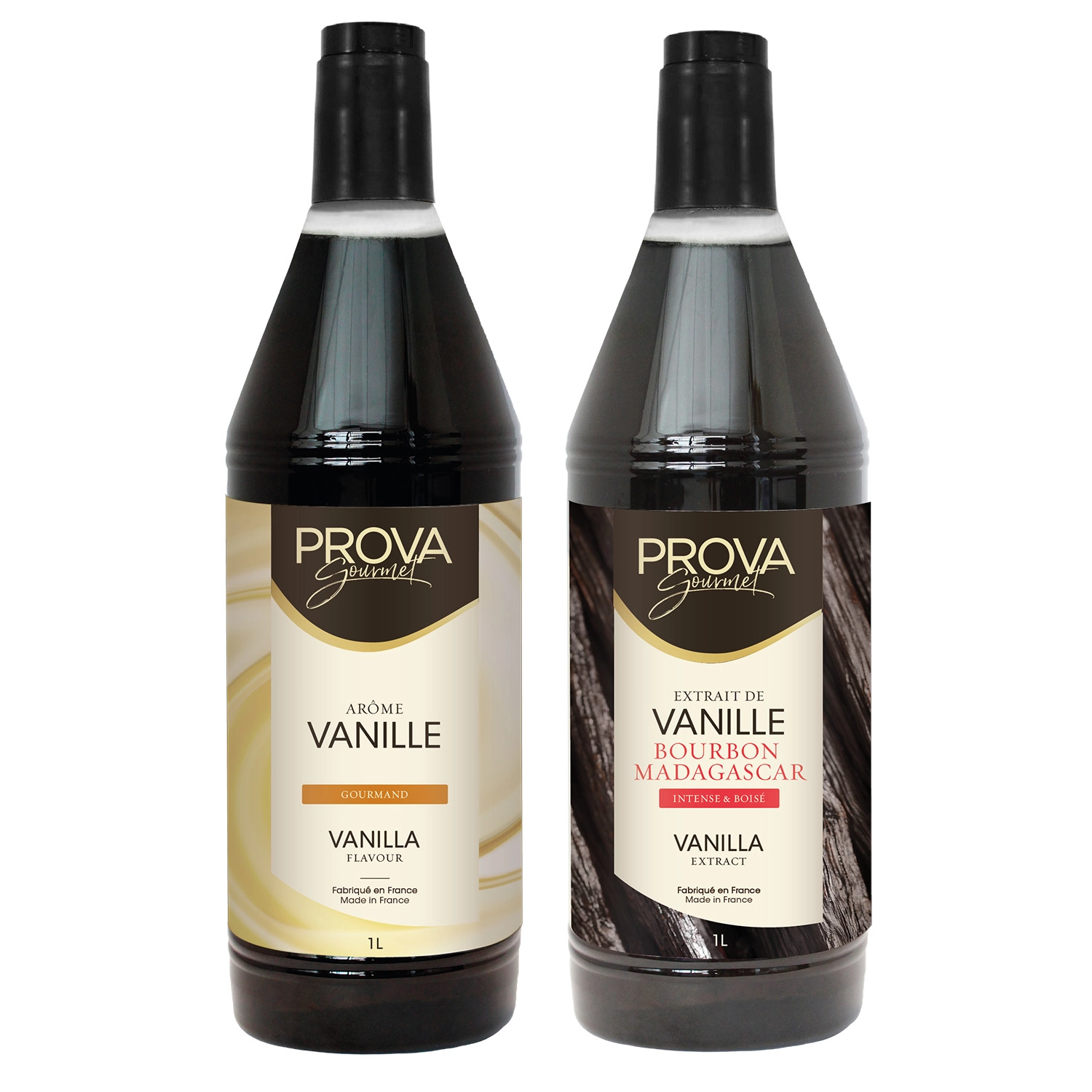 Prova Gourmet 2’li Aroma Seti – Madagaskar Vanilya Özütü 1 L + Karamel & Vanilya Aroması 1 L