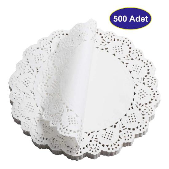 Dolphin Dolle Tipi Dantel Kağıt Bardak Altlığı 9 cm - 500 Adet