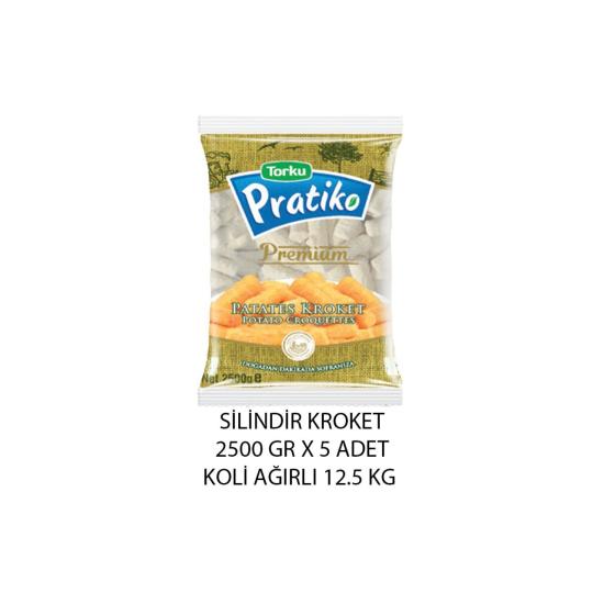 Torku Pratiko Premium Silindir Kroket Patates 2,5 Kg.*5 Adet