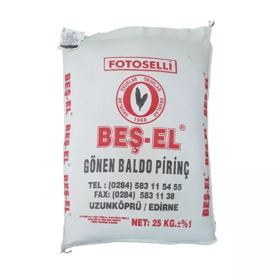 Okurlar Beşel Gönen Baldo Pirinç 25 Kg Bez Çuval