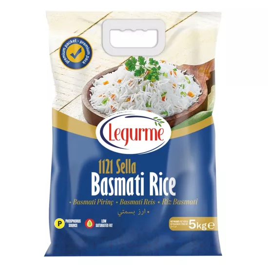 Yayla Legurme Basmati Pirinç 1121 Sella 5 Kg
