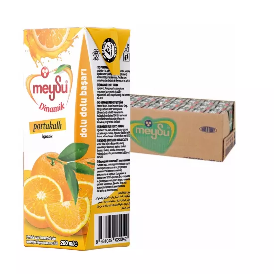 Meysu Dinamik Portakallı İçecek 200 ml.*27 Adet