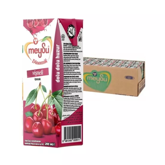 Meysu Dinamik Vişneli İçecek 200 ml.*27 Adet