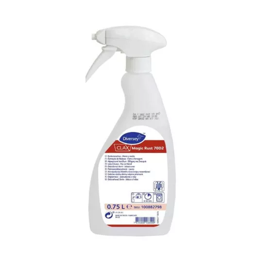 Diversey Clax Magic Rust 70D2 Pas ve Metal Lekeleri için Leke Çıkarıcı 750ml