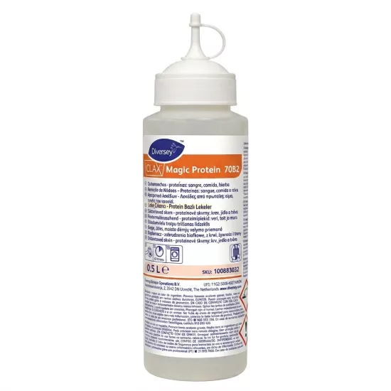 Diversey Clax Magic Protein 70B2 Kan, Yemek, Çimen Leke Çıkarıcı 500 ml