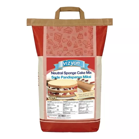Vizyon Sade Pandispanya Miksi 10 Kg - Profesyonel Pasta Keki Karışımı
