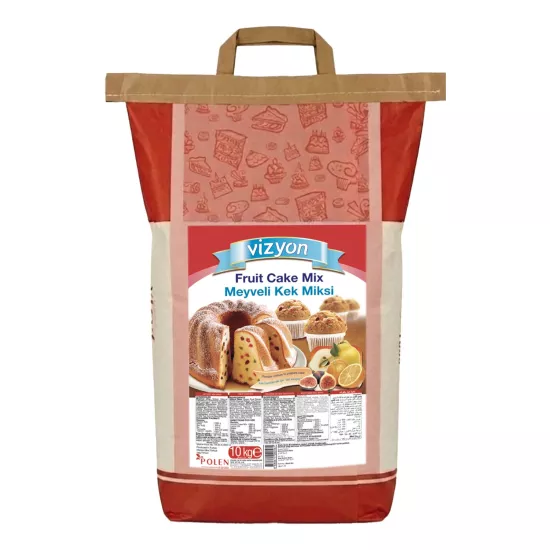 Vizyon Meyveli Kek Miksi 10 Kg - Kek Hazırlamak İçin Toz Karışım