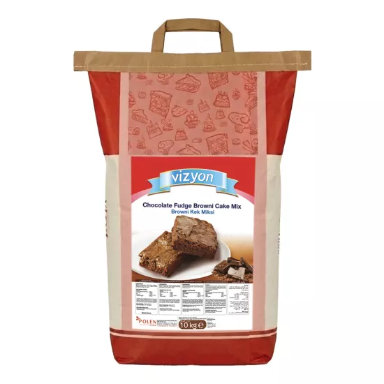 Vizyon Browni Kek Miksi 10 Kg - Chocolate Fudge Brownie Karışımı