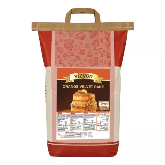 Vizyon Turuncu Kadife Kek Miksi (Orange Velvet) 10 kg