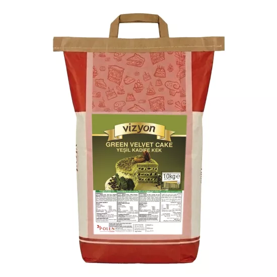 Vizyon Yeşil Kadife Kek Miksi (Green Velvet) 10 Kg