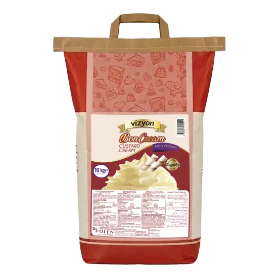 Vizyon Boncream Toz Pastacı Kreması 10 Kg - Custard Cream Toz Karışımı
