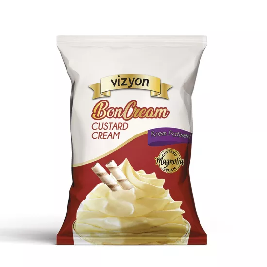 Vizyon Boncream Toz Pastacı Kreması 1 Kg X 10 Adet (Kolisiyle)