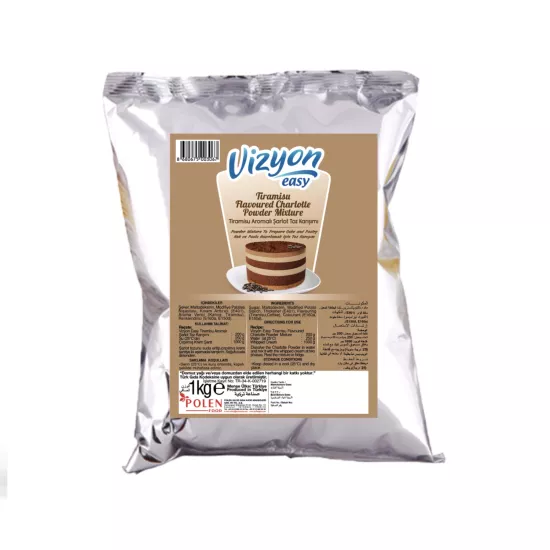 Vizyon Easy Tiramisu Aromalı Charlotte Toz Pasta Kreması 1 Kg