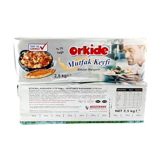 Orkide Mutfak Keyfi Bitkisel Margarin %70 Yağlı 15 kg (2,5 Kg X 6 Adet)