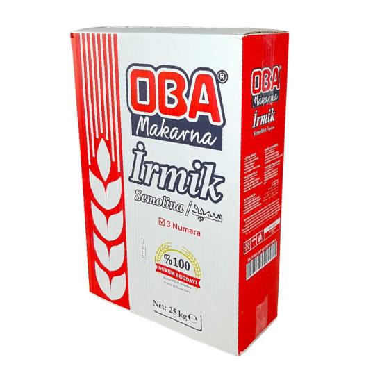 Oba Makarna İrmik Semolina No: 3   - 25 Kg.