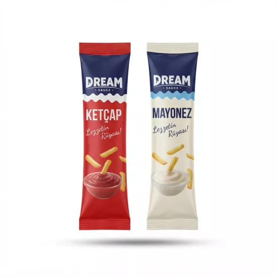 Dream Sauce Stick Mayonez ve Ketçap Seti 9 g x 600 + 600 Adet