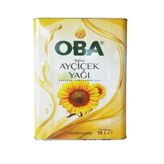 Oba Rafine Ayçiçek Yağı 18 L