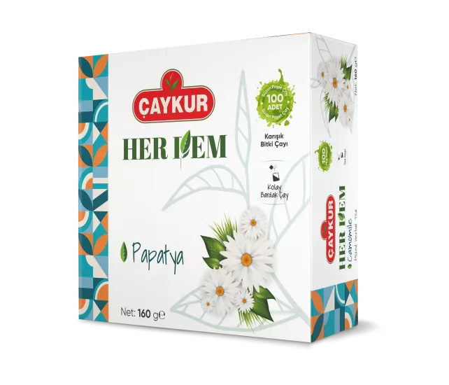 Çaykur Herdem Yeşil Papatya Çayı Süzen Poşet 160g