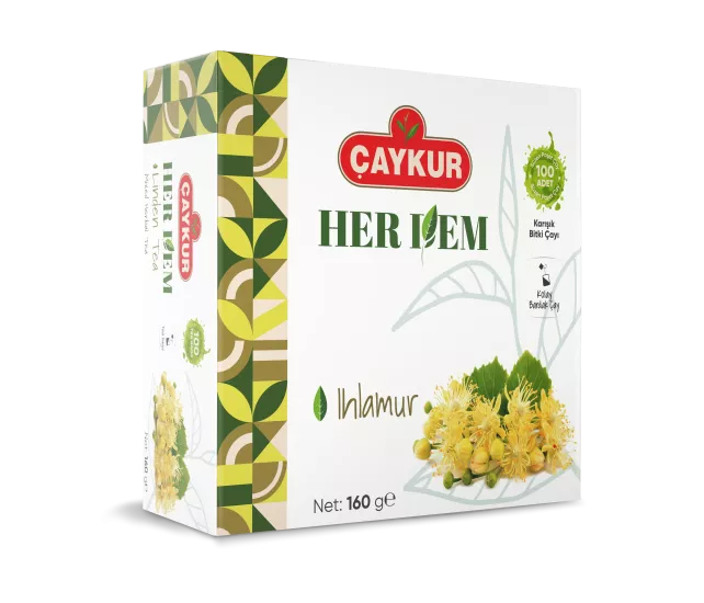 Çaykur Herdem Yeşil Ihlamur Çayı Süzen Poşet 160g