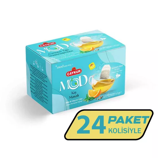 Çaykur Mod Kış Masalı Bitki ve Meyve Çayı 20’li Bardak Poşet 40 g X 24 Adet