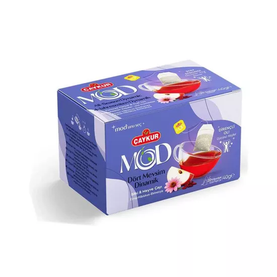 Çaykur Mod Dört Mevsim Dinamik Bitki ve Meyve Çayı 20’li Bardak Poşet 40 g
