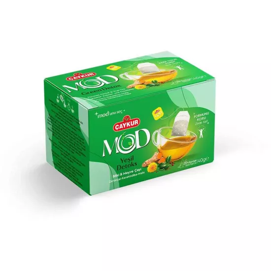 Çaykur Mod Yeşil Detoks Bitki ve Meyve Çayı 20’li Bardak Poşet 40 g