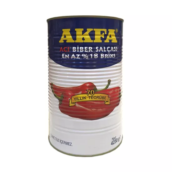 Akfa Acı Biber Salçası 4250g