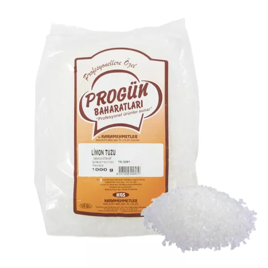 Progün Tane Limon Tuzu 1 Kg