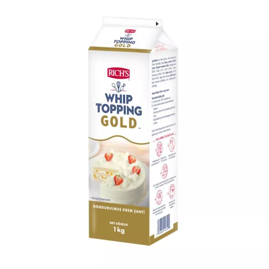 Rich’s Whip Topping Gold 1 kg – Bitkisel Yağlı Dondurulmuş Krem Şanti
