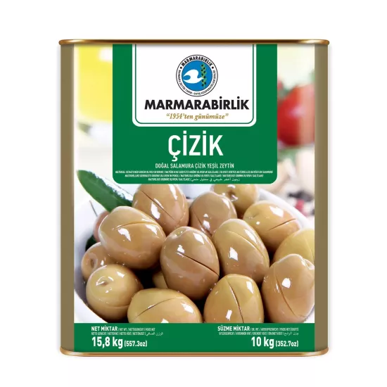Marmarabirlik Çizik Yeşil Zeytin L (231-260) 10 Kg.