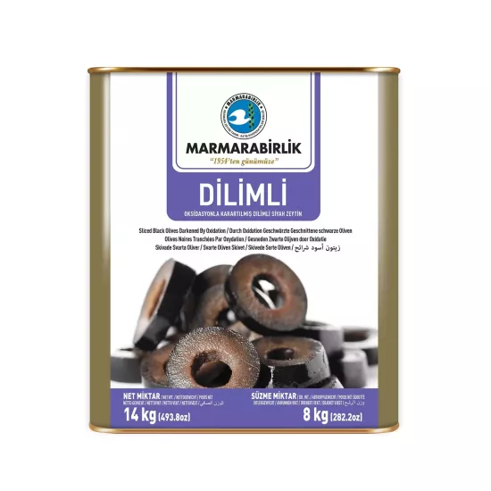 Marmarabirlik Siyah Dilimli Zeytin 8 Kg.
